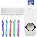Dispenser Aplicador Creme Dental com Suporte para 5 Escovas