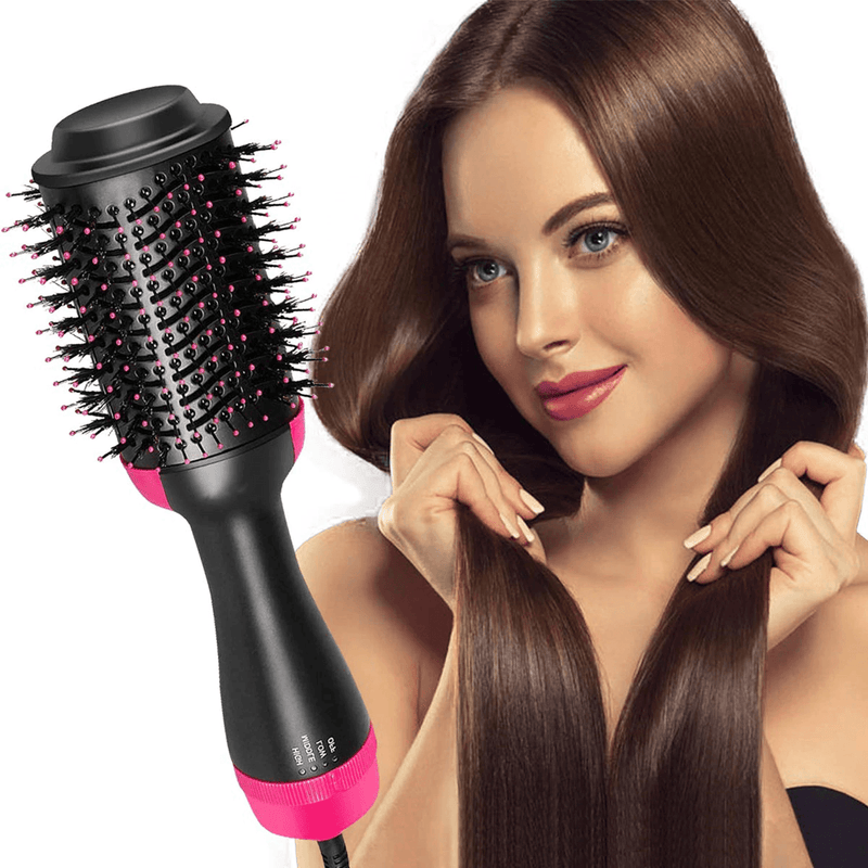 Escova Alisadora TURBO HAIR 3 em 1 (Secador, prancha e modelador) - Cabelo liso em 5 min [FRETE GRÁTIS SOMENTE HOJE]