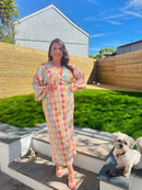 Vestido SEREIA - Longo, cintura alta e elegante.