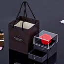 Colar Eu Te Amo Em 100 Idiomas + Caixa Com Rosa Encantada